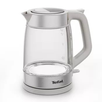 Bollitore in vetro Tefal KI605B30 bollitore elettrico 1,7 L 2200 W grigio, argento, trasparente