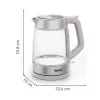 Bollitore in vetro Tefal KI605B30 bollitore elettrico 1,7 L 2200 W grigio, argento, trasparente