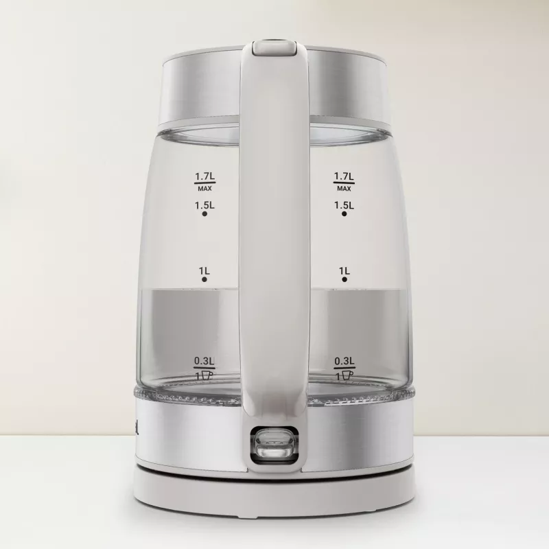 Bollitore in vetro Tefal KI605B30 bollitore elettrico 1,7 L 2200 W grigio, argento, trasparente