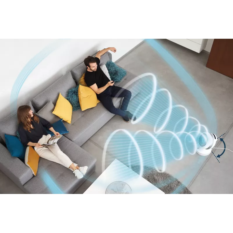 Rowenta HQ7152 Ventilatore per interni bianco, argento termoventilatore elettrico