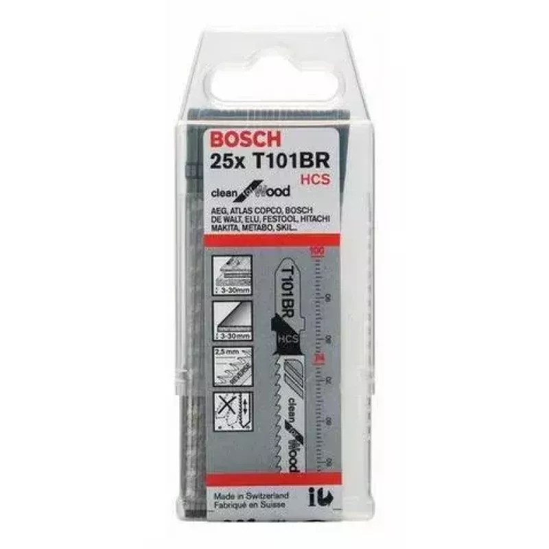 Lama per seghetto alternativo Bosch 2 608 633 623 acciaio al carbonio 25 pezzi