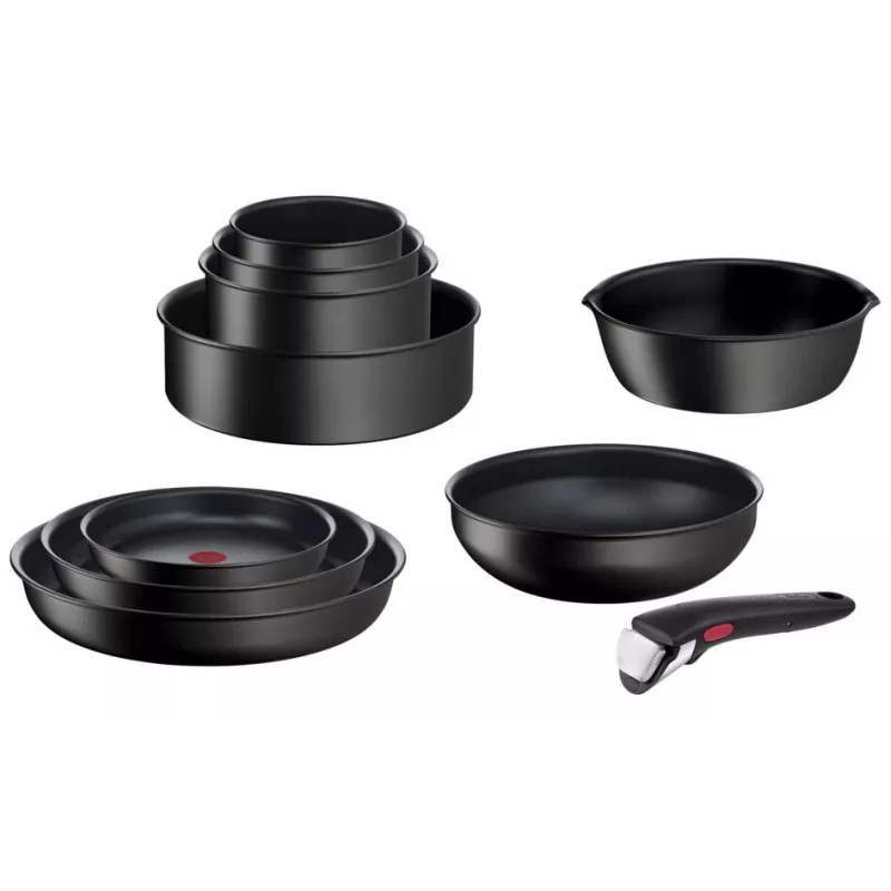 Set di pentole Tefal Ingenio L76391 – set misto in alluminio, 4 pezzi (pentole Ø16/18/20 cm) nero