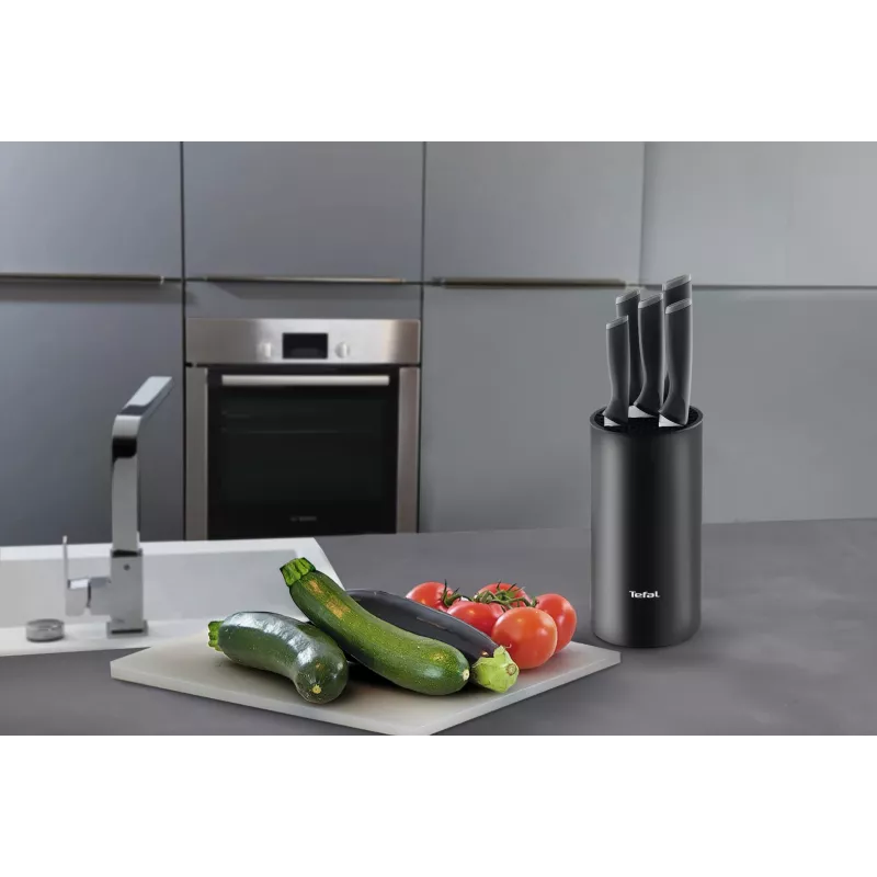 Set di coltelli da cucina Tefal K2216S74 — lame in acciaio inox, lunghezza lama 20 cm, set da 5 pezzi