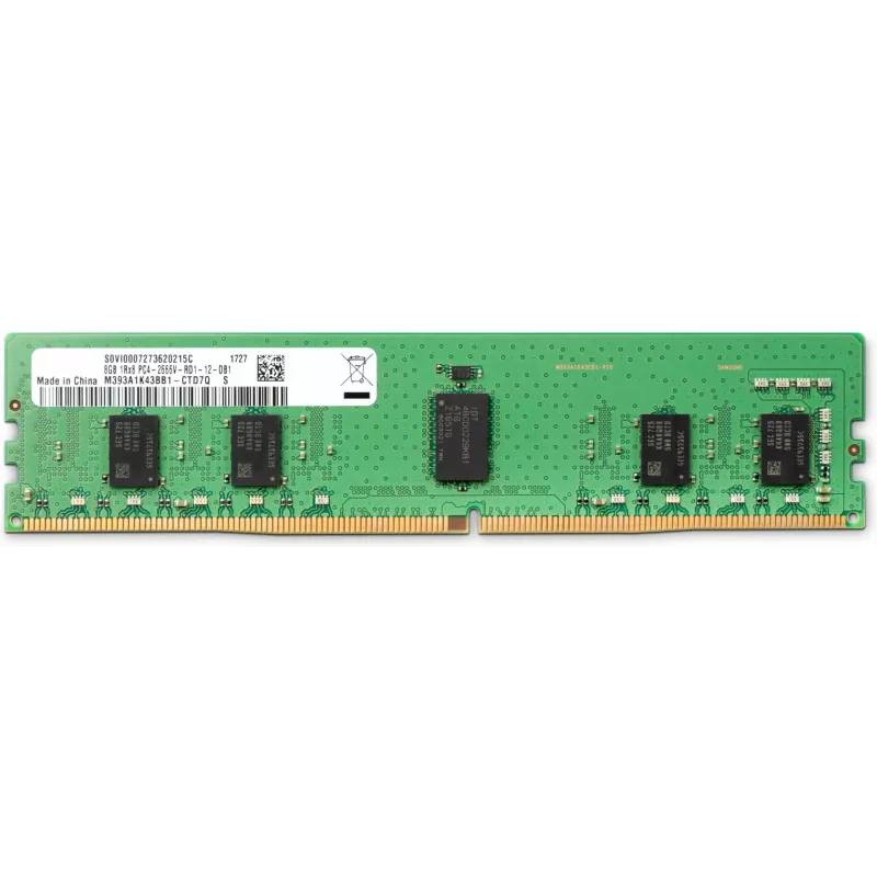 HP 8GB DDR4-2666 DIMM, 8 GB, 1 x 8 GB, DDR4, 2666 MHz, DIMM 288 pin