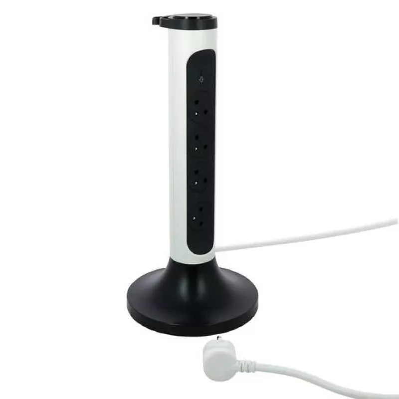 Legrand 049410 prolunga elettrica 2 m 4 presa/e AC per interni grigio, bianco