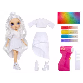 Bambole moda Rainbow High Air Brush & Create – occhi viola, bambola moda, femmina, 4 anni, bambino/bambina, multicolore