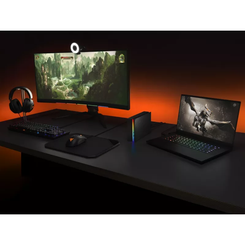 Seagate FireCuda Gaming Hub disco rigido esterno 8 TB Micro-USB B / USB Type-A / USB Type-C 3.2 Gen 1 (3.1 Gen 1) nero