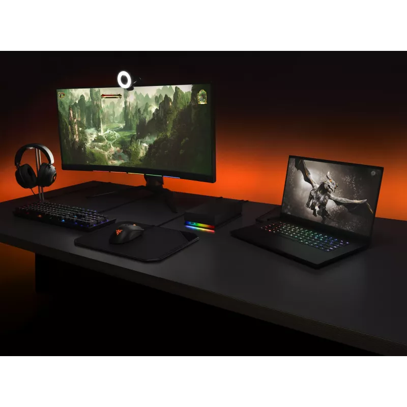 Seagate FireCuda Gaming Hub disco rigido esterno 8 TB Micro-USB B / USB Type-A / USB Type-C 3.2 Gen 1 (3.1 Gen 1) nero