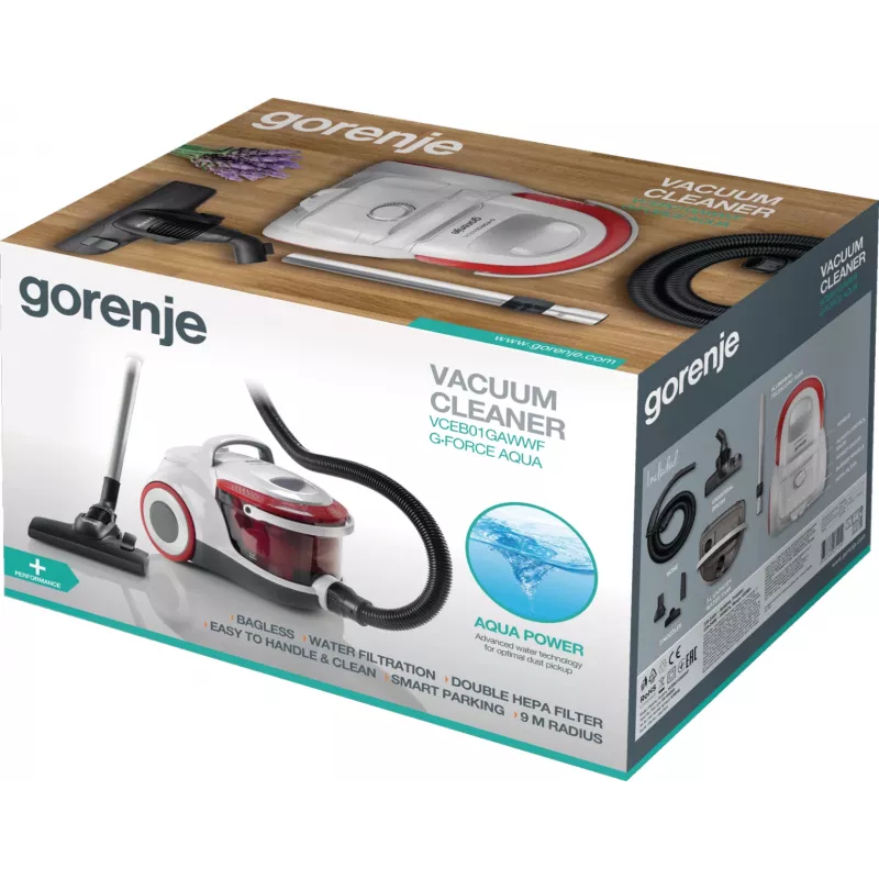 Gorenje VCEB01GAWWF aspirapolvere senza sacchetto a secco 3 L