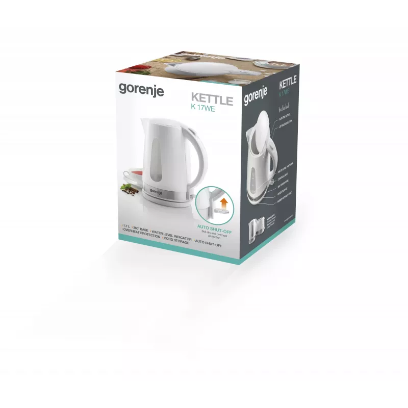 Gorenje K17WE bollitore 1,7 L 2200 W bianco