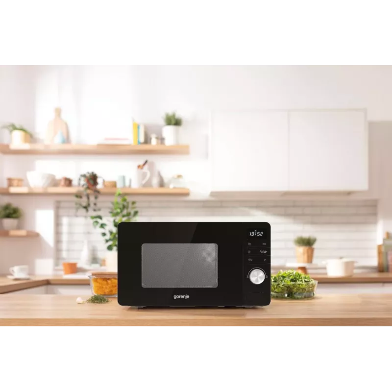Gorenje Microonde MO20A3B, da appoggio, microonde solo, 20 l, 800 W, display integrato, LED
