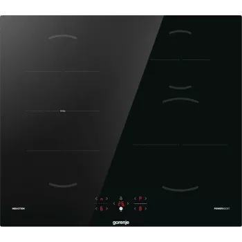 Piano cottura a induzione Gorenje GI6421BSC, nero, da incasso, 59,5 cm, piano cottura a induzione a zone, vetroceramica, 4 zone