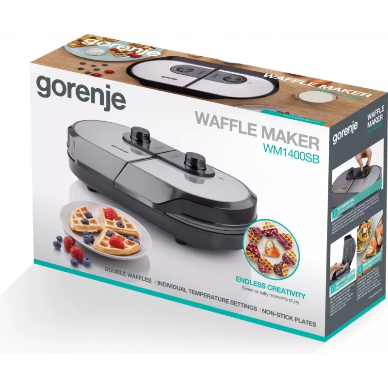 Gorenje WM1400SB 9 waffle 1400 W nero