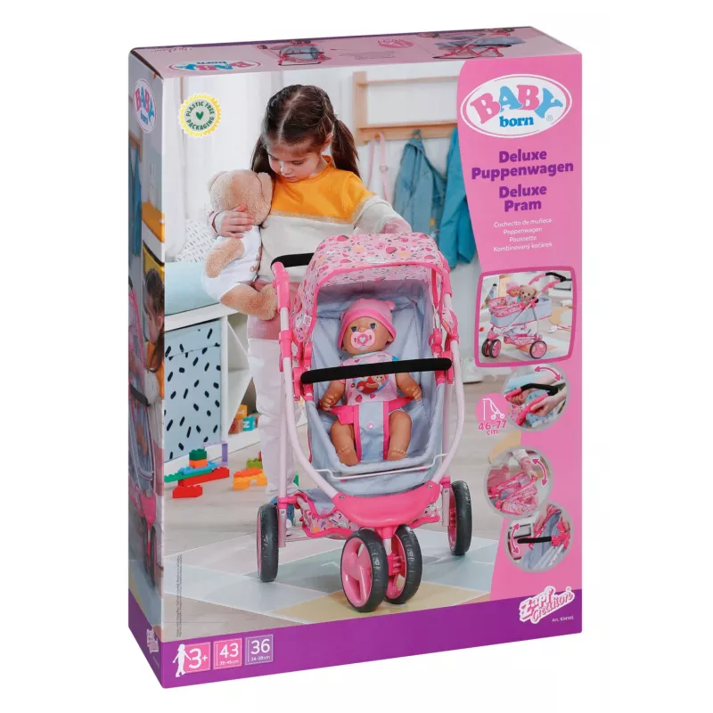 BABY born Deluxe passeggino per bambole, passeggino, 3 anno/i