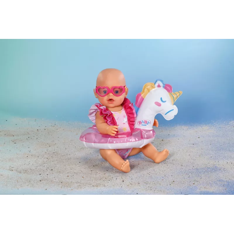 BABY born Bade-Set Einhorn 43 cm, costume da bagno per bambole, 3 anni