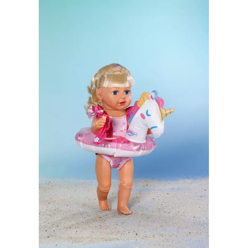 BABY born Bade-Set Einhorn 43 cm, costume da bagno per bambole, 3 anni
