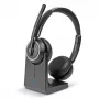 Lindy L118 cuffie wireless con cancellazione del rumore e stazione di ricarica