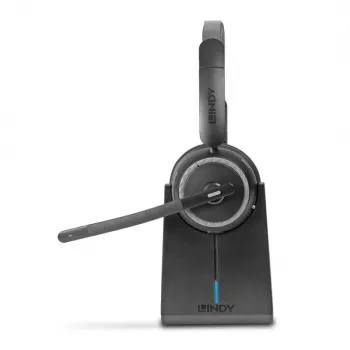 Lindy L118 cuffie wireless con cancellazione del rumore e stazione di ricarica