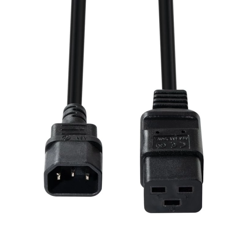 Lindy prolunga cavo di alimentazione da 2 m C14 a C19, nero, 2 m, IEC C14, IEC C19, 250 V