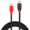 Lindy cavo OTG da 0,5 m USB 2.0 Type Micro-B a Mini-B, 0,5 m, Mini-USB B, Micro-USB B, USB 2.0, 0,48 Gbit/s, nero, rosso
