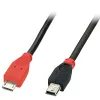 Lindy cavo OTG da 0,5 m USB 2.0 Type Micro-B a Mini-B, 0,5 m, Mini-USB B, Micro-USB B, USB 2.0, 0,48 Gbit/s, nero, rosso