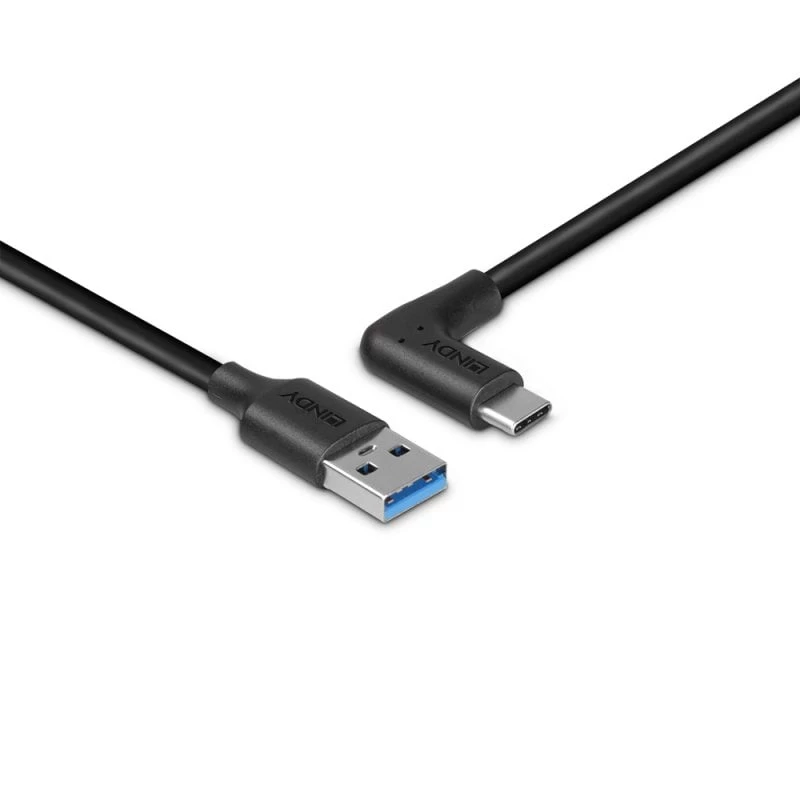 Lindy cavo da 1,5 m USB 3.2 Type-A a C, angolare 90°, 10 Gbit/s