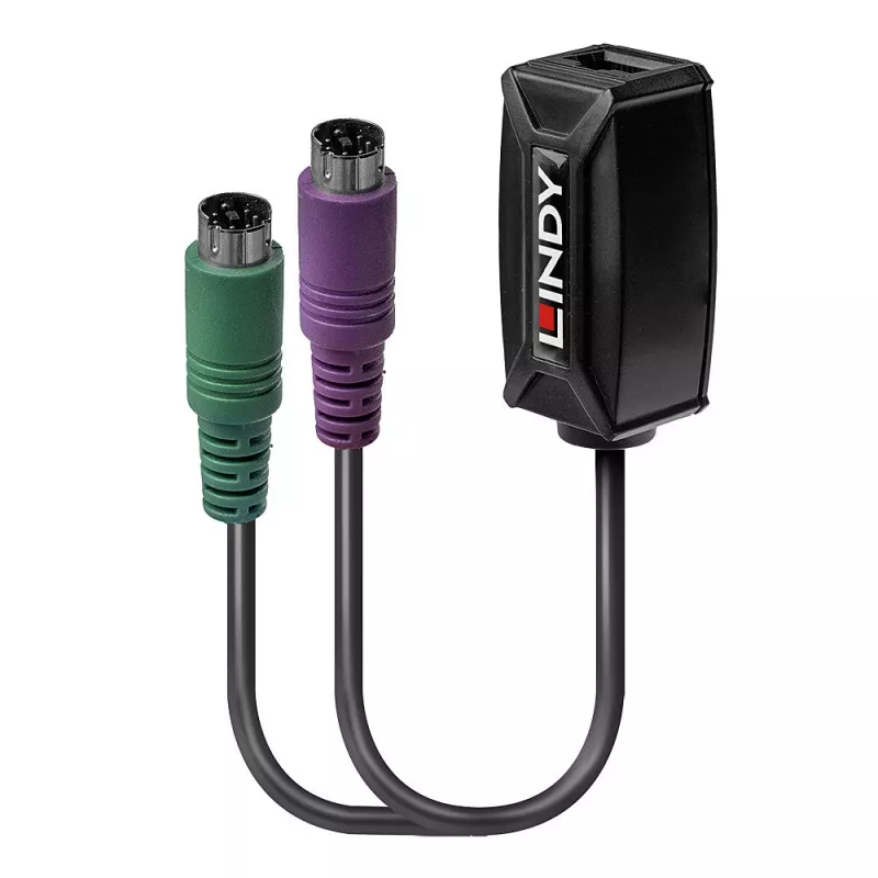 Lindy 100m PS/2 KM Cat.5e/6 extender, trasmettitore e ricevitore, con filo, 100 m, Cat5e, Cat6, nero, CE, FCC, RoHS e REACH, CP65