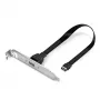 Lindy Single Port USB 3.1 Gen 2 Type C Back Plate, 0,45 m, USB A, connettore maschio, connettore maschio, 0 - 65 °C, 0 - 70 °C