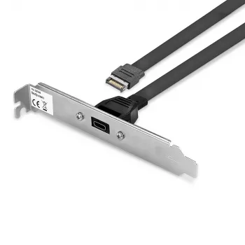 Lindy Single Port USB 3.1 Gen 2 Type C Back Plate, 0,45 m, USB A, connettore maschio, connettore maschio, 0 - 65 °C, 0 - 70 °C