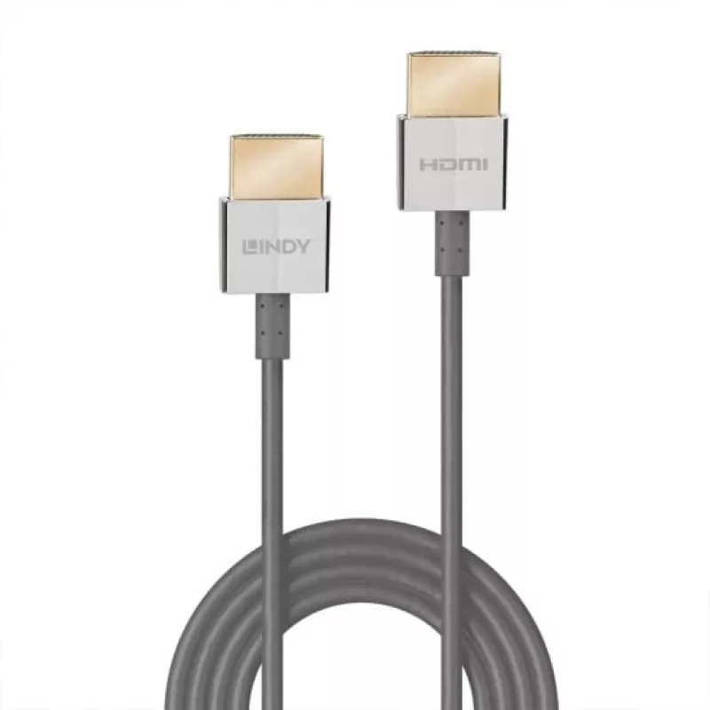 Lindy cavo HDMI Ultra High Speed sottile 1 m, 1 m, HDMI Type-A (standard), HDMI Type-A (standard), 48 Gbit/s, bianco