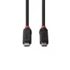 Lindy cavo USB4 240W Type-C 2 m, Black Line, 2 m, USB C, USB C, USB4 Gen 3x2, 40 Gbit/s, nero