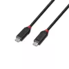 Lindy cavo USB4 240W Type-C 2 m, Black Line, 2 m, USB C, USB C, USB4 Gen 3x2, 40 Gbit/s, nero