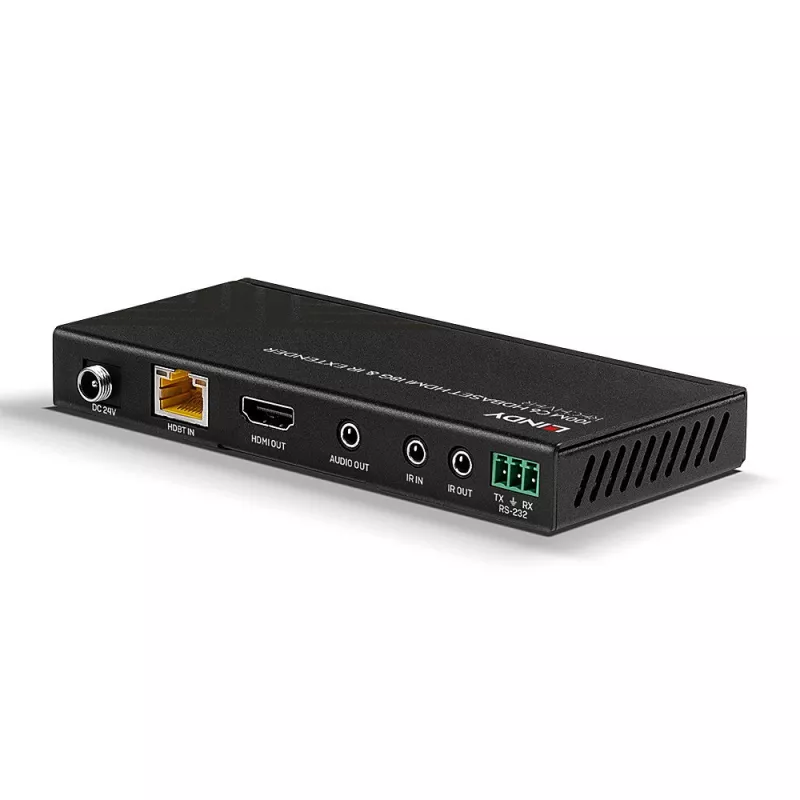 Lindy 100m Cat.6 HDMI 4K60, IR e RS-232 HDBaseT Extender, ricevitore