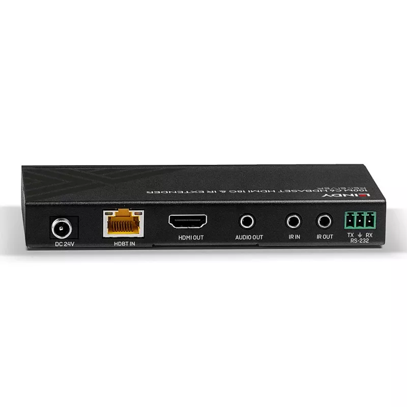 Lindy 100m Cat.6 HDMI 4K60, IR e RS-232 HDBaseT Extender, ricevitore