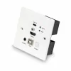 Lindy 150m Cat.6 HDMI 4K60 e Type-C HDBaseT UK presa a muro KVM Extender, trasmettitore