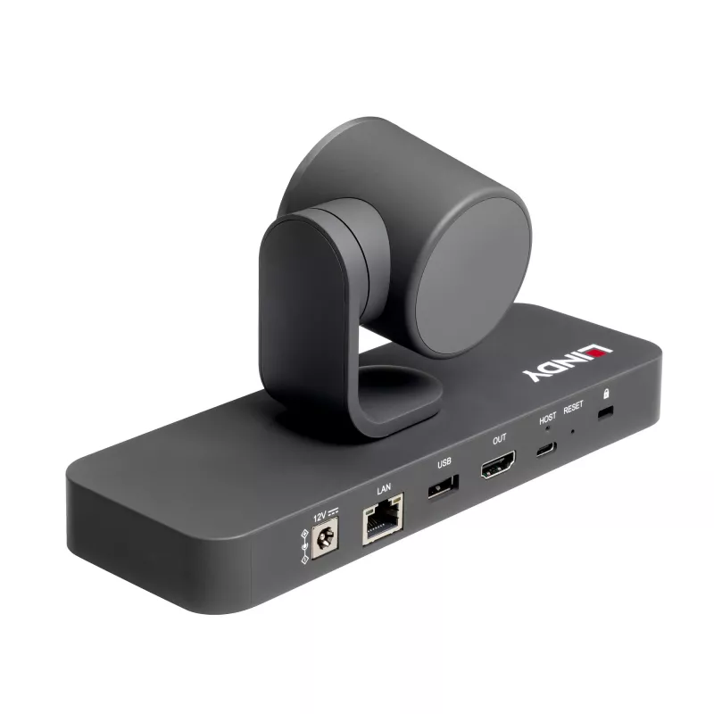 Lindy 38422 videocamera per videoconferenze 8 MP nero 3840 x 2160 pixel 30 fps