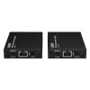 Lindy HDMI, KVM e IR over IP Extender, trasmettitore e ricevitore, con filo, 150 m, Cat5e, Cat6, nero, metallo