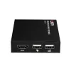 Lindy HDMI, KVM e IR over IP Extender, ricevitore, trasmettitore e ricevitore, con filo, 150 m, Cat5e, Cat6, nero, metallo
