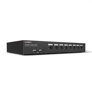 Lindy 39538 KVM Switch per montaggio a rack nero