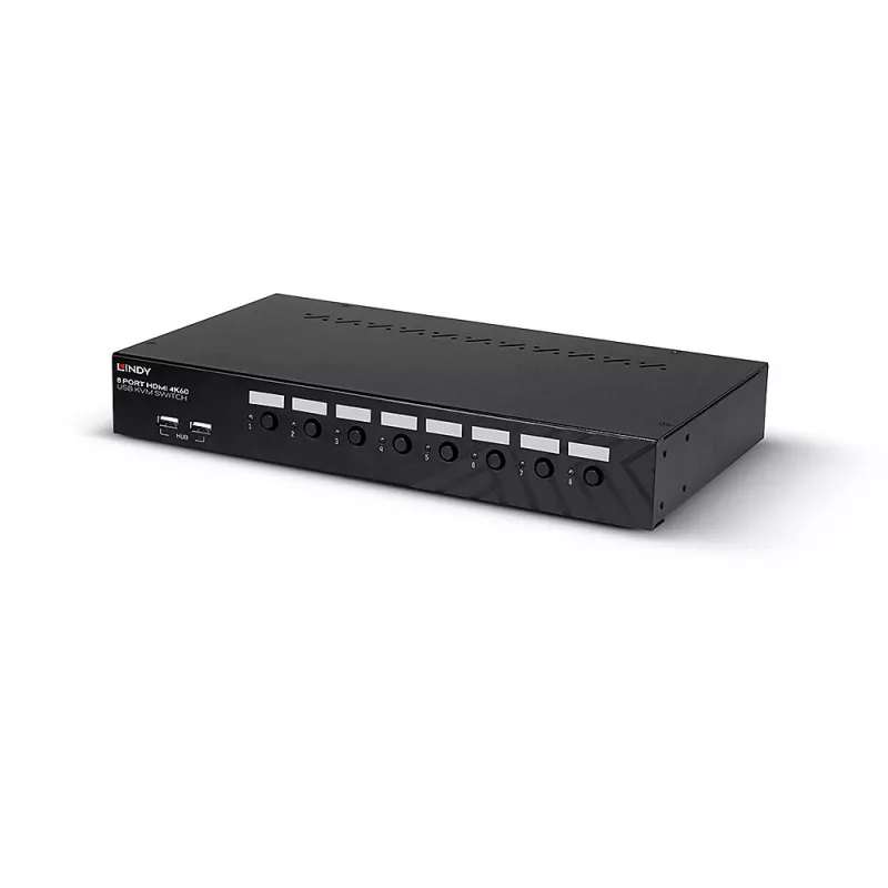 Lindy 39538 KVM Switch per montaggio a rack nero