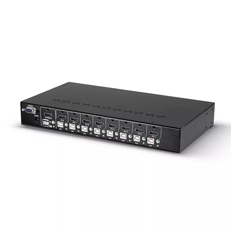 Lindy 39538 KVM Switch per montaggio a rack nero