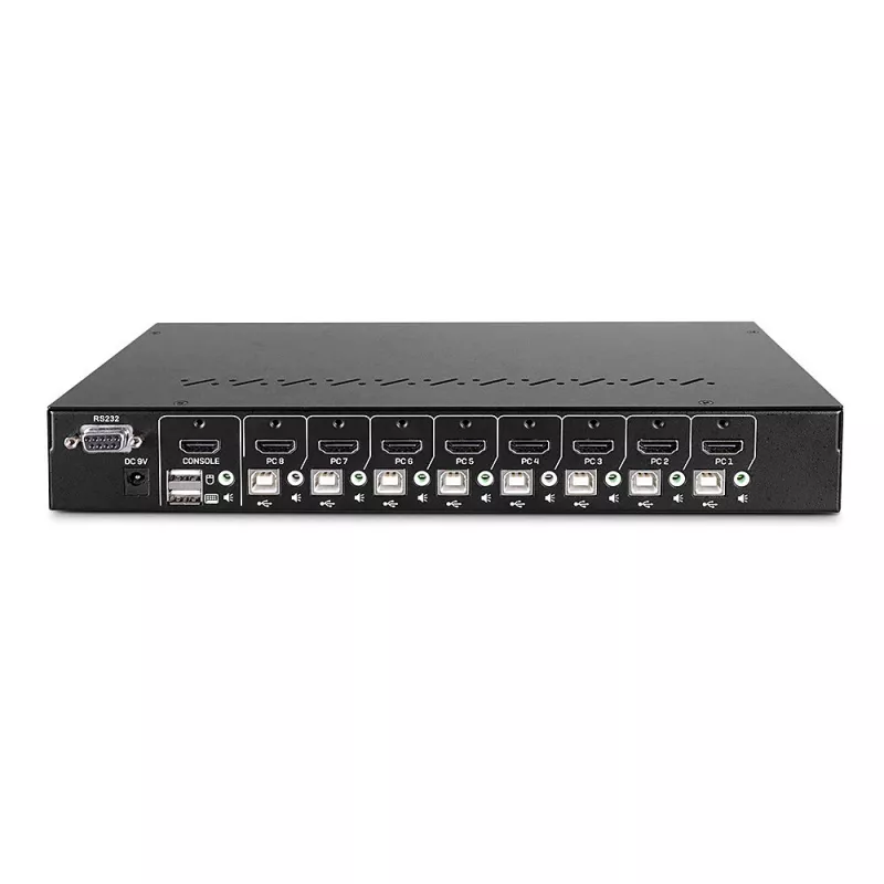 Lindy 39538 KVM Switch per montaggio a rack nero