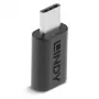 Lindy adattatore USB 3.2 Type-C a C, USB 3.2 Type-C, USB 3.2 Type-C, nero