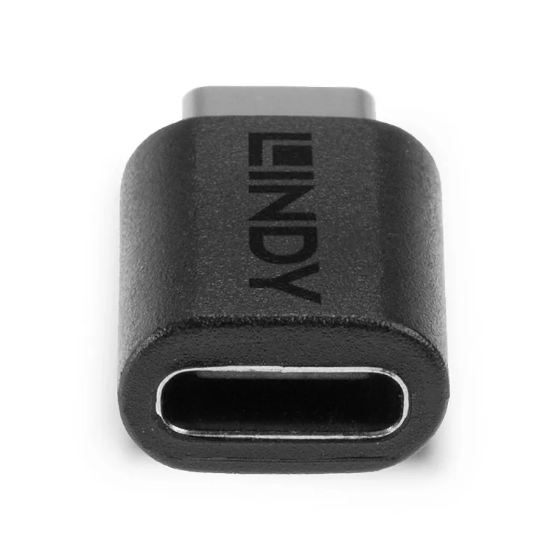 Lindy adattatore USB 3.2 Type-C a C, USB 3.2 Type-C, USB 3.2 Type-C, nero
