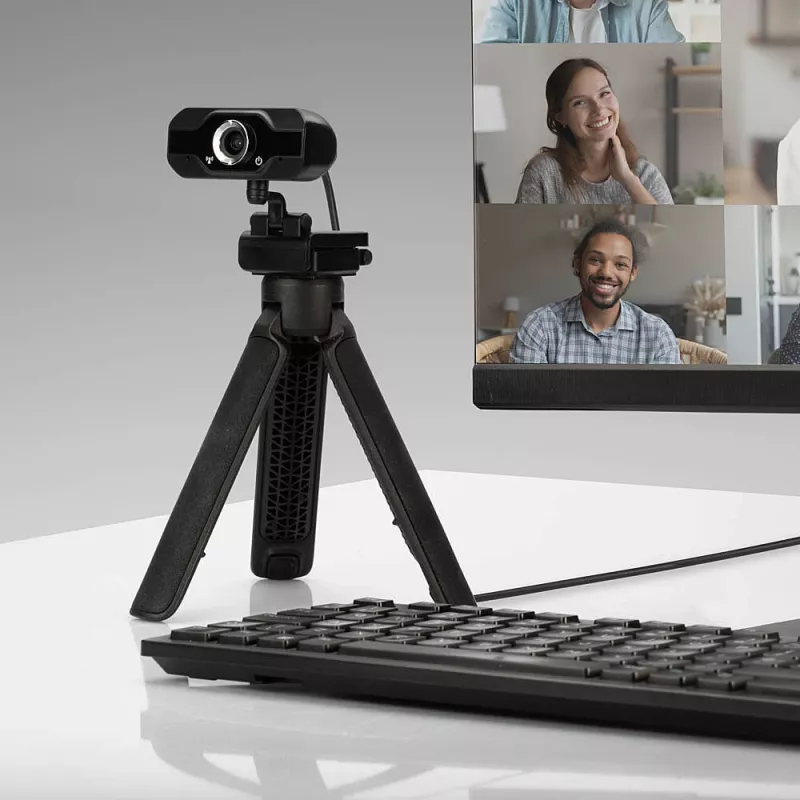 Lindy webcam Full HD 1080p con microfono, 1920 x 1080 pixel, Full HD, 30 fps, manuale, auto, 110°