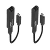 Lindy 100m Fibre Optic USB 3.2 Type-C Extender, trasmettitore e ricevitore di rete, 100 m, 10000 Mbit/s, fibra, USB 3.2 Gen 1 (3.1 Gen 1) Type-C, nero