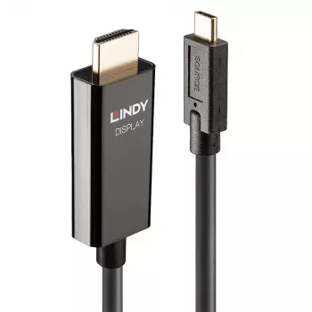 Lindy cavo adattatore da USB Type-C a HDMI 4K60 con HDR, 10 m, USB Type-C, HDMI Type A (Standard), maschio, maschio, dritto