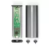 Lindy case per SSD NVMe M.2 USB 3.2 Gen 2 x2, case per SSD, M.2, PCI Express, 20 Gbit/s, porta USB, argento