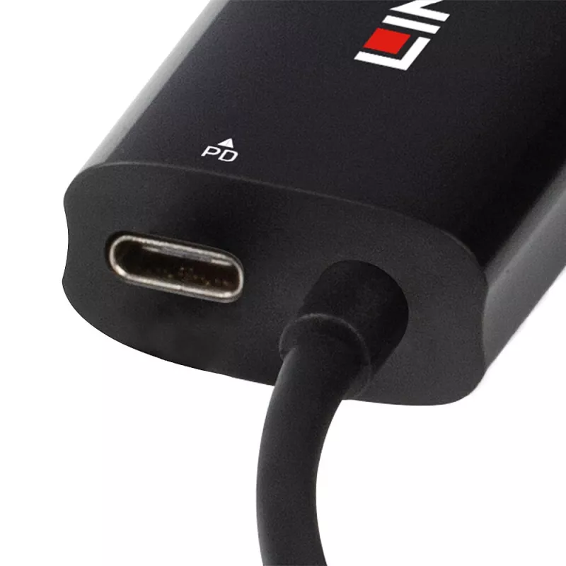 Lindy 43328 docking station/replicatore di porte per laptop USB 3.2 Gen 1 (3.1 Gen 1) Type-C nero