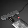 Lindy hub USB 3.2 Type-C a 4 porte con interruttori on/off